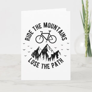 Carte Faire du vélo dans les montagnes, perdre le chemin