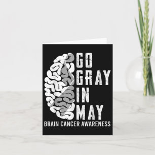 Carte Faire Gris Ruban En Mai Cerveau Cancer Tumeur Sens