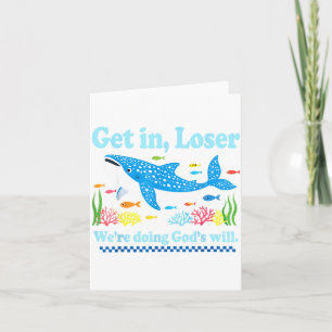 Carte Faire la volonté de Dieu requin baleine jésus bibl