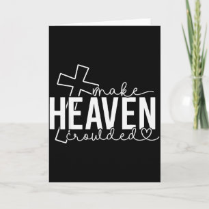 Carte Faire le ciel bondé Croix Foi chrétienne Bible Wo