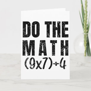 Carte Faire l'équation mathématique Thanksgiving Profess