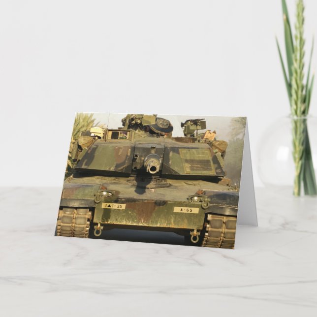 Carte Faire ma journée M1A1Abrams MBT (Devant)