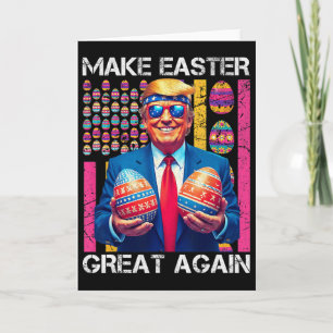 Carte Faire Pâques Grande à nouveau Drôle de Lapin Trump