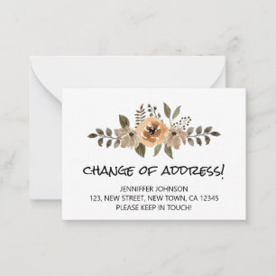Carte Faire-part Budget & Chic Changement D'Adress