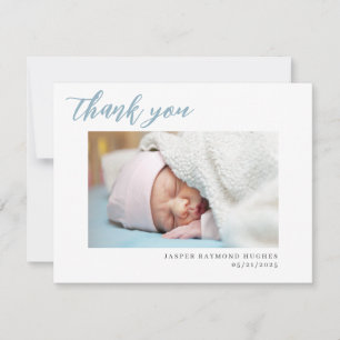 Carte faire-part d'anniversaire bébé avec photo
