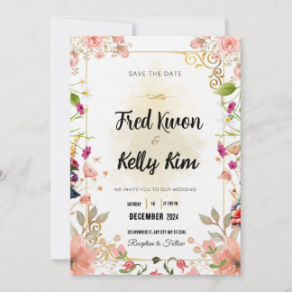 Carte faire-part de mariage
