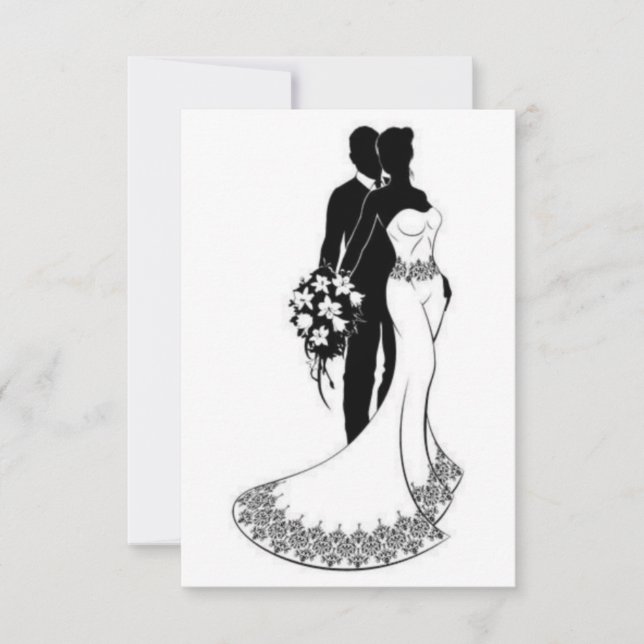 carte faire-part de mariage (Devant)