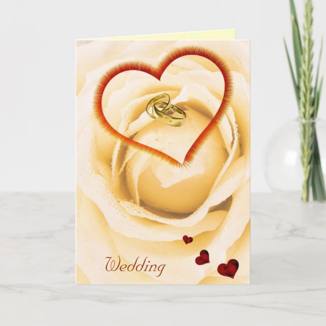 Carte faire-part de mariage (Devant)