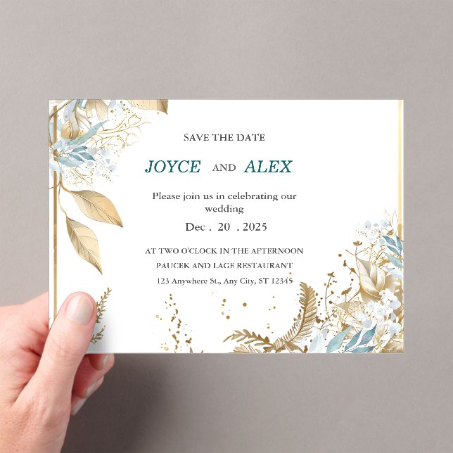 Carte Faire-part de mariage acrylique Flickermuse (In situ (ordinateur de poche))
