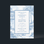 Carte Faire-part de mariage Blue Coastal Toile<br><div class="desc">Collection de Mariages Blue Coastal Toile. Intemporelle et ventée, cette collection saisit le charme d'une célébration classique de la côte Est. Doté de motifs de toile délicats, d'hydrangées, de phares et de voiliers aux tons bleu doux, il évoque une élégance côtière raffinée. Parfaite pour les mariages en bord de mer...</div>