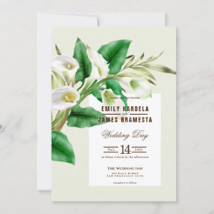 Carte Faire-part de mariage Cala Lily