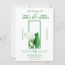Carte Faire-part de mariage Cala Lily