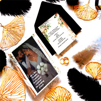 Carte Faire-part de mariage de luxe - Elegant Brid