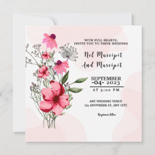 Carte faire-part de mariage Elegant Carré Card Des