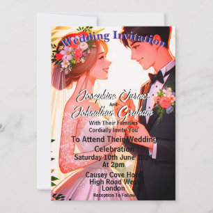 Carte faire-part de mariage entièrement personnali