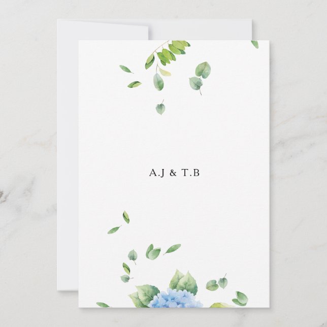 Carte Faire-part de mariage Eucalyptus (Devant)