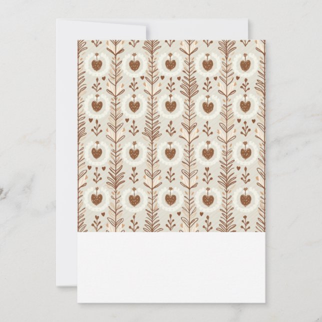 Carte Faire-part de mariage forme coeur (Devant)