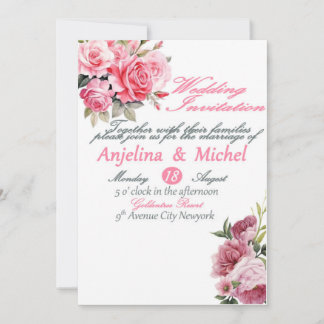 Carte faire-part de mariage, Mariage Jour Invitati
