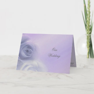 Carte Faire-part de mariage Rose en argent