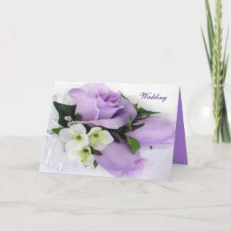 Carte Faire-part de mariage Rose violet