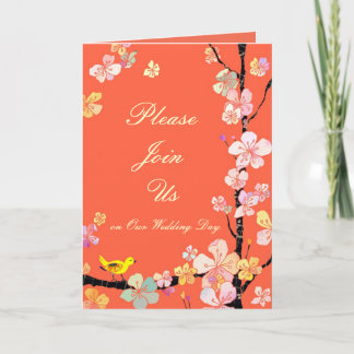 Carte Faire-part de mariage Sakura