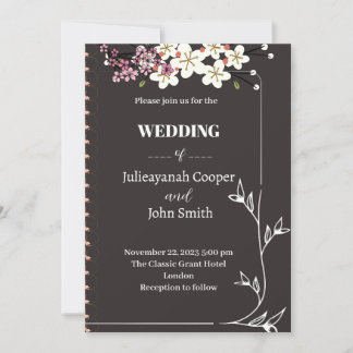 Carte faire-part de mariage simple