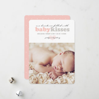 Carte Faire-part de naissance Valentine Heart Baby