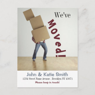 carte faire-part mobile amusante - carte postale p