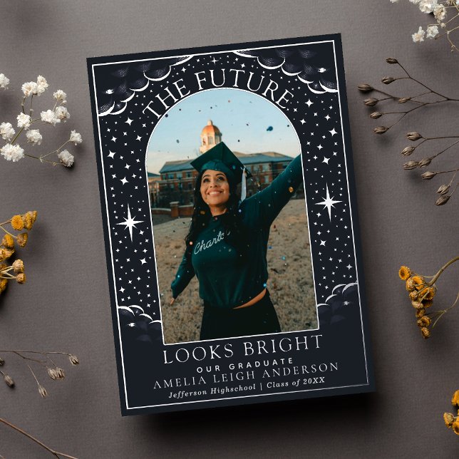 Carte Faire-part photo Elegant Tarot Graduation (Créateur téléchargé)