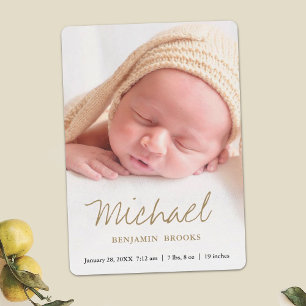 Carte Faire-part photo personnalisée pour bébé