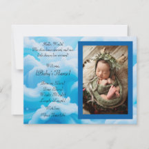 Carte Faire-part plat