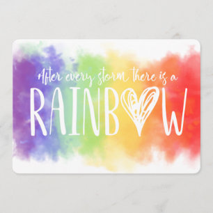 Carte Faire-part Rainbow Baby Pregnancy