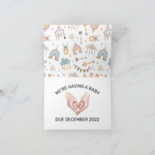 Carte Faire-part surprise pour bébé