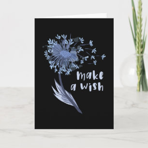 Carte Faire un vœu Fleur de Pissenlit