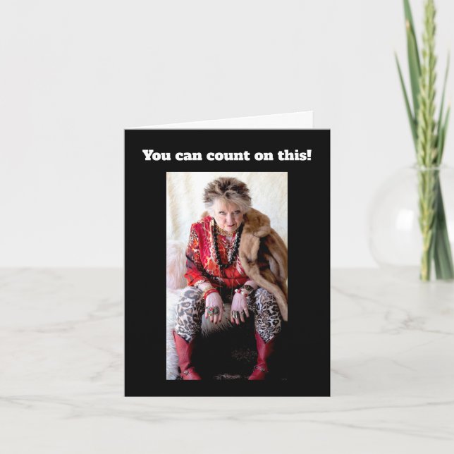 Carte Faire une erreur avec humour (Devant)