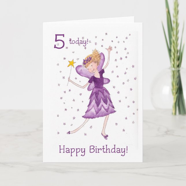Carte Fairy 5e anniversaire (Devant)