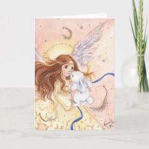 Carte "Fairy Angel & Bunny"