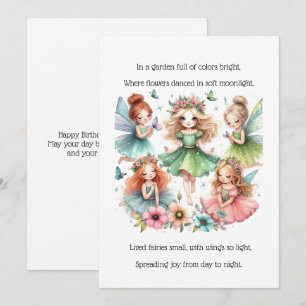 Carte Fairy Birday Card