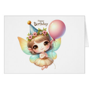 Carte Fairy Birday Card