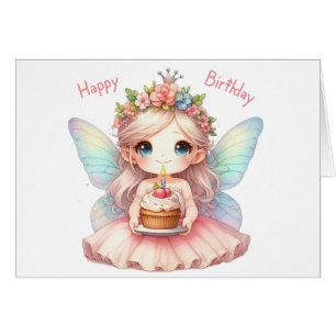 Carte Fairy Birday Card