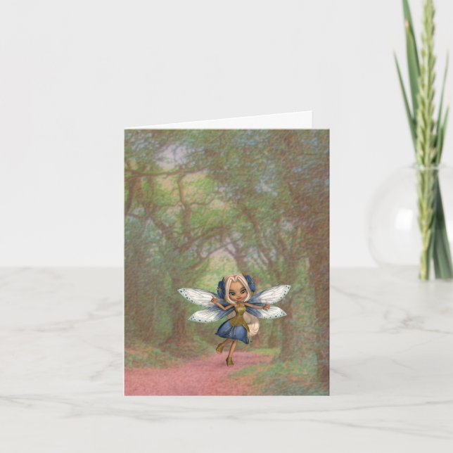 Carte Fairy in the Forest Birthday (Devant)