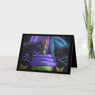 CARTE FAIRY KITTENS CATS - BONJOUR D'ANNIVERSAIRE