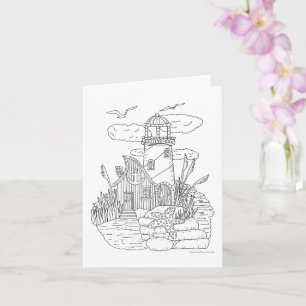 Carte Fairy Lighthouse Couleur It Yself Blank