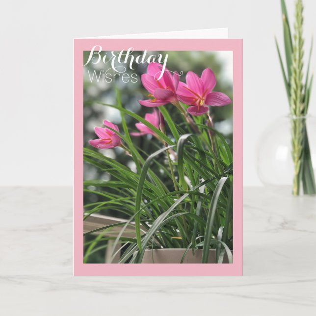 Carte Fairy Lily Anniversaire Wings (Devant)
