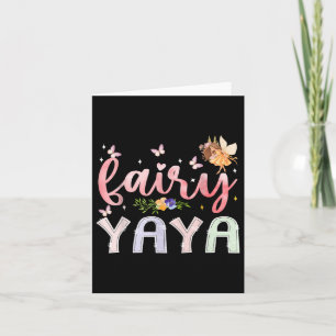 Carte Fairy Yaya Magique Floral Anniversaire Fille Fairy