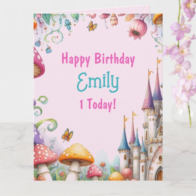 Carte Fairytale Princess Fairy Girl's Birthday Fairycore (Orchidée)