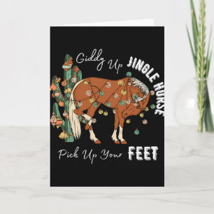 Carte Fais galoper cheval sonore Lève tes pieds Noël wes