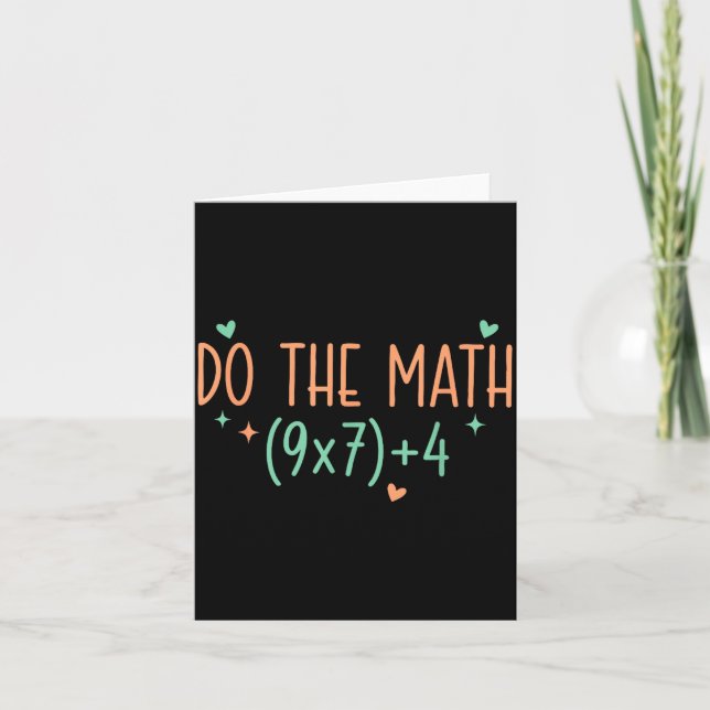 Carte Fais Le Calcul 67 Meme Six Sept (Devant)
