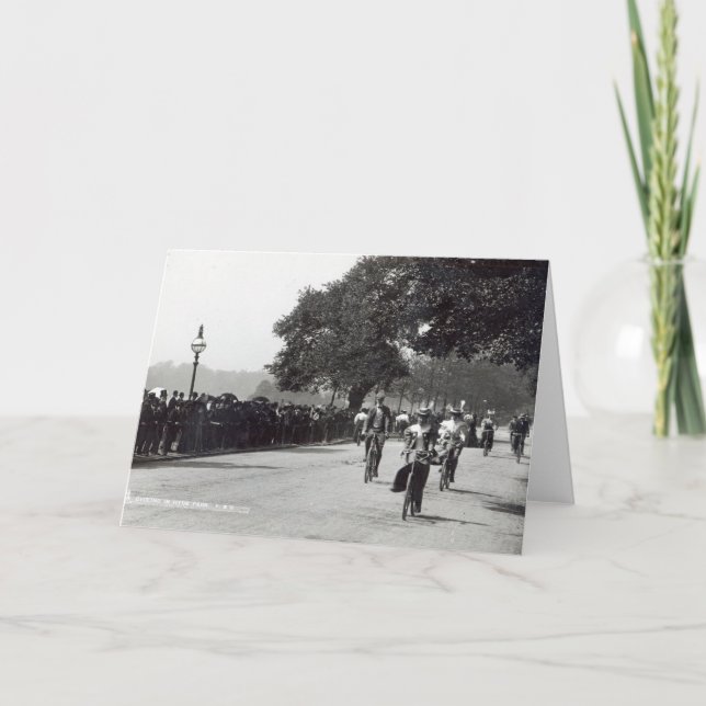 Carte Faisant un cycle dans Hyde Park, c.1910 (Devant)
