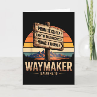 Carte Faiseur de voie Gardien de promesse Ouvrier de mir